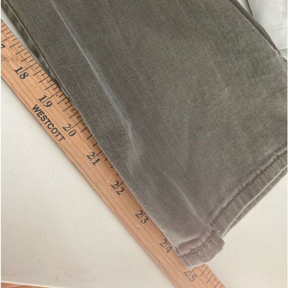 Levi Strauss green cropped high rise pants with stretch size 27 - Picture 8 of 9